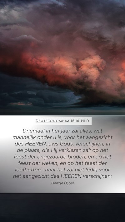 Deuteronomium 16:16 NLD Bible Verse Image