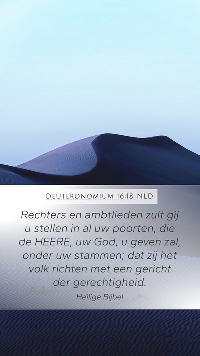 Deuteronomium 16:18 NLD Bible Verse Image