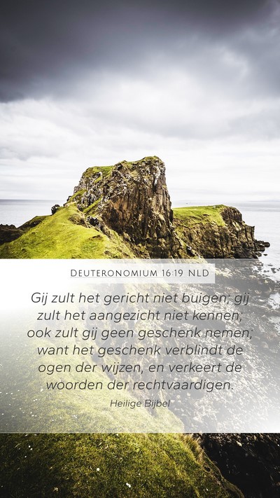 Deuteronomium 16:19 NLD Bible Verse Image