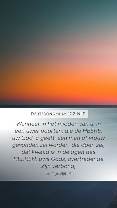 Deuteronomium 17:2 NLD Bible Verse Image