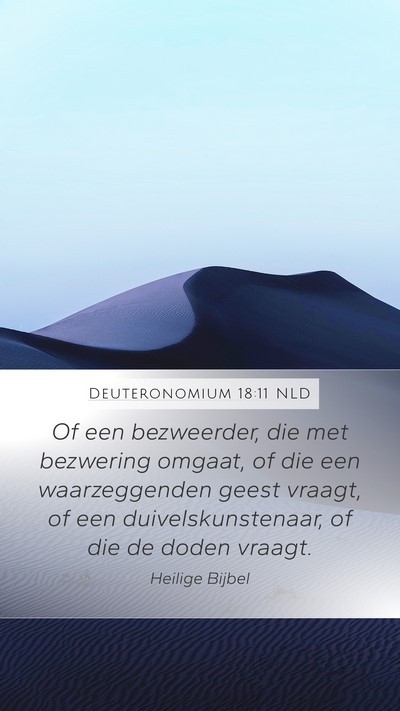 Deuteronomium 18:11 NLD Bible Verse Image