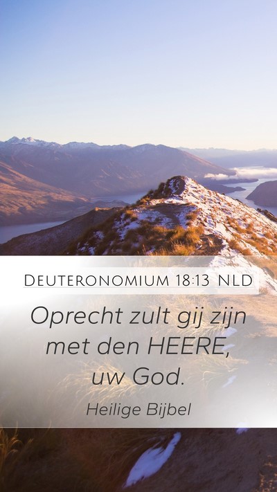 Deuteronomium 18:13 NLD Bible Verse Image