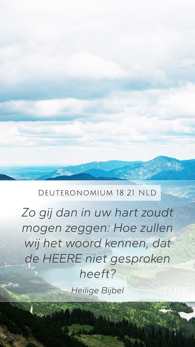 Deuteronomium 18:21 NLD Bible Verse Image