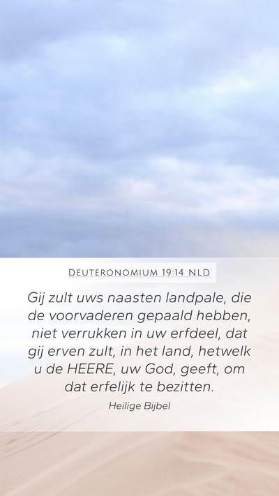 Deuteronomium 19:14 NLD Bible Verse Image