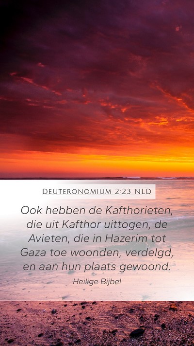 Deuteronomium 2:23 NLD Bible Verse Image
