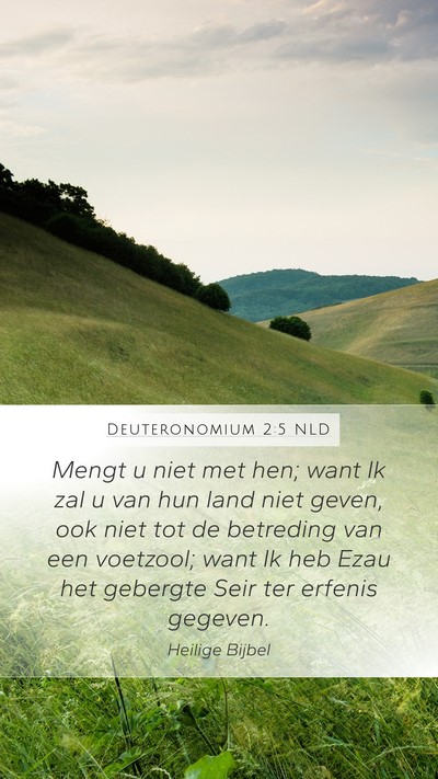 Deuteronomium 2:5 NLD Bible Verse Image