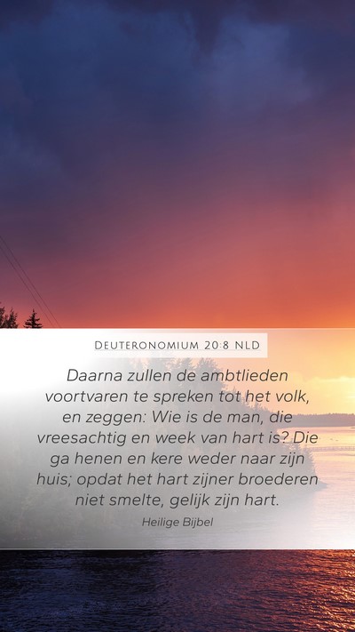 Deuteronomium 20:8 NLD Bible Verse Image