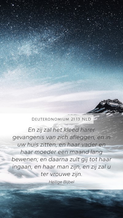 Deuteronomium 21:13 NLD Bible Verse Image