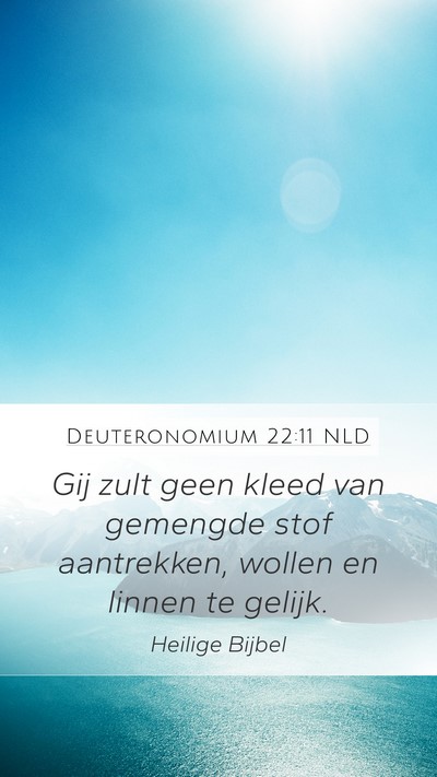 Deuteronomium 22:11 NLD Bible Verse Image