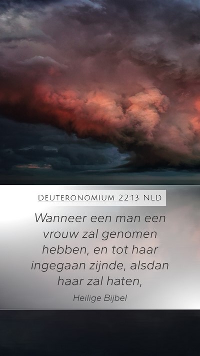 Deuteronomium 22:13 NLD Bible Verse Image