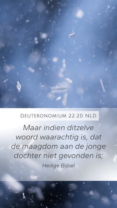 Deuteronomium 22:20 NLD Mobile Phone Wallpaper - Maar indien ditzelve woord waarachtig is, dat de - Mobile Bible Verse Wallpaper
