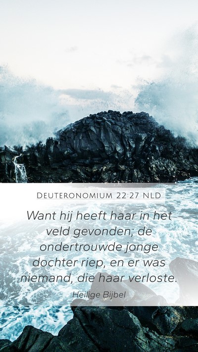 Deuteronomium 22:27 NLD Mobile Phone Wallpaper - Want hij heeft haar in het veld gevonden; de - Mobile Bible Verse Wallpaper