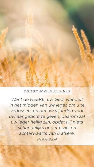 Deuteronomium 23:14 NLD Bible Verse Image
