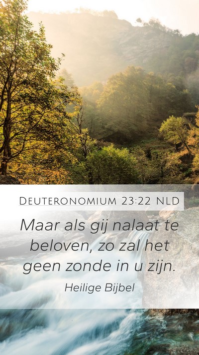 Deuteronomium 23:22 NLD Bible Verse Image