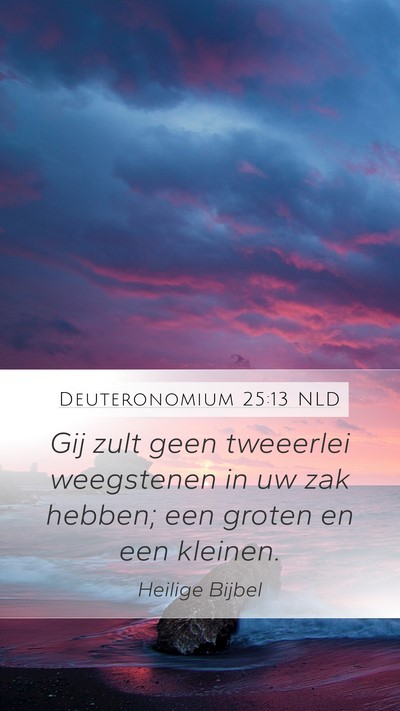 Deuteronomium 25:13 NLD Bible Verse Image