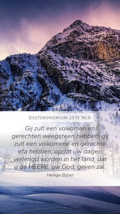 Deuteronomium 25:15 NLD Bible Verse Image