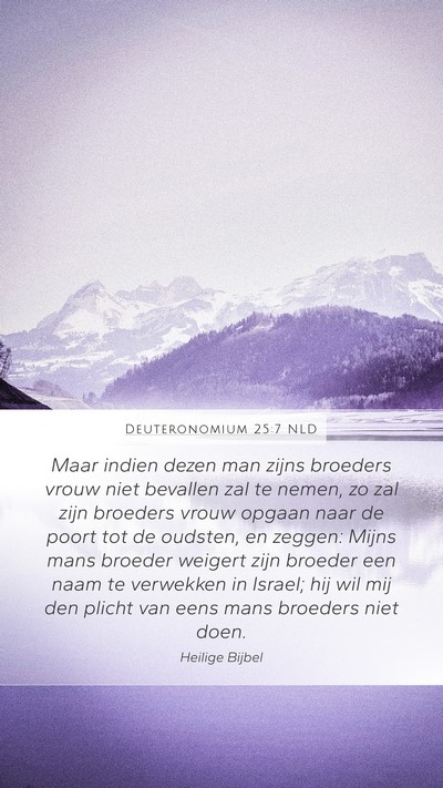 Deuteronomium 25:7 NLD Bible Verse Image