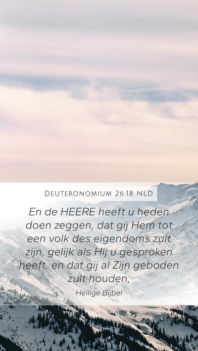 Deuteronomium 26:18 NLD Bible Verse Image