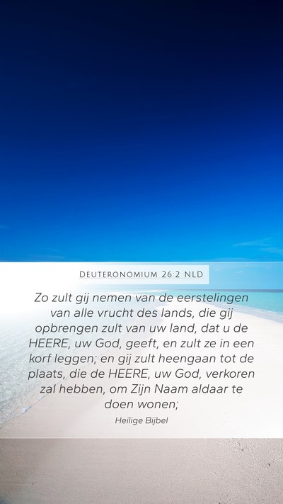 Deuteronomium 26:2 NLD Bible Verse Image