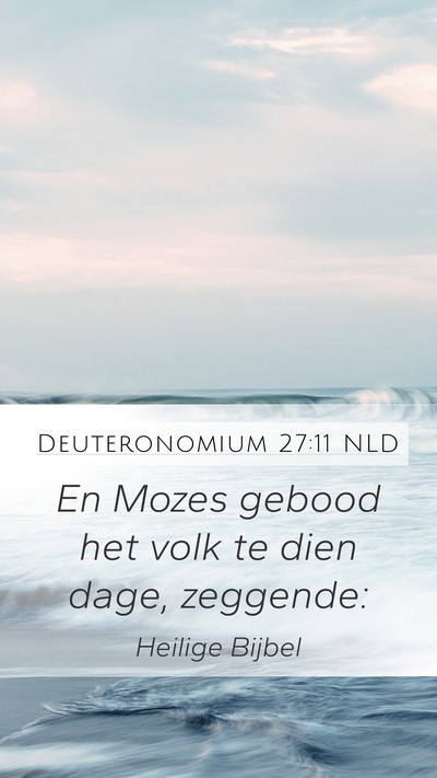 Deuteronomium 27:11 NLD Bible Verse Image