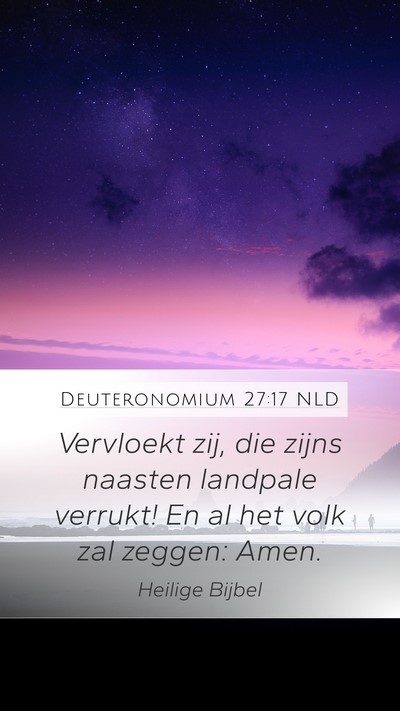 Deuteronomium 27:17 NLD Bible Verse Image