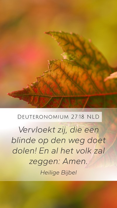 Deuteronomium 27:18 NLD Bible Verse Image