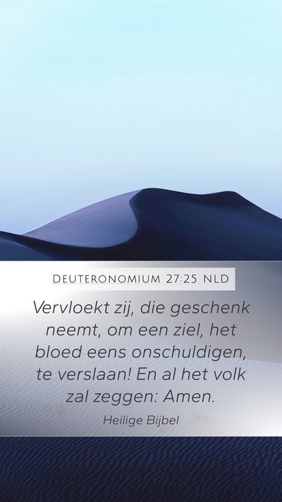 Deuteronomium 27:25 NLD Bible Verse Image