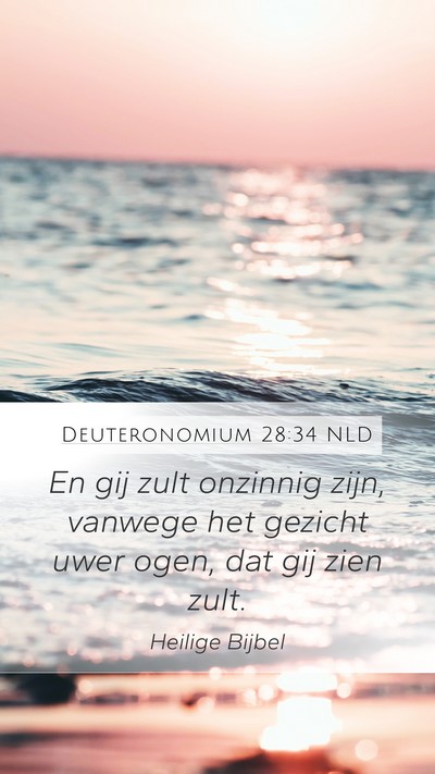 Deuteronomium 28:34 NLD Bible Verse Image