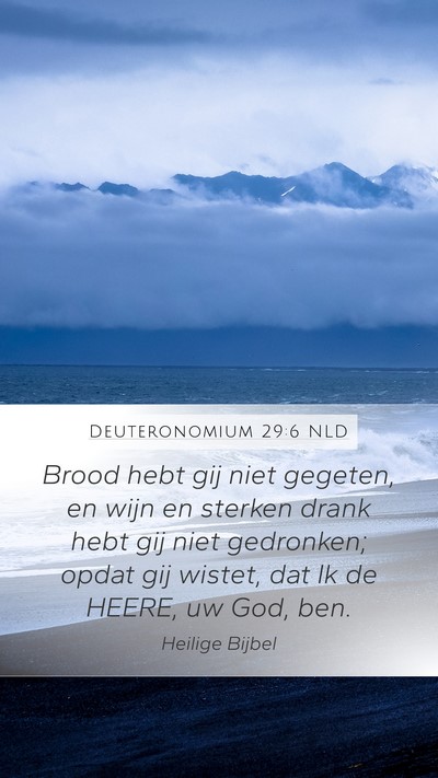 Deuteronomium 29:6 NLD Bible Verse Image