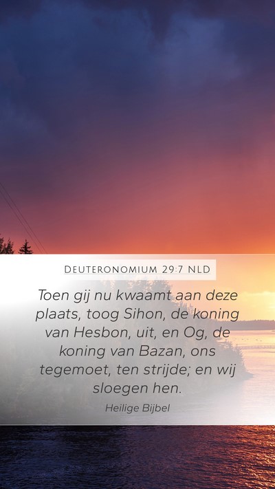 Deuteronomium 29:7 NLD Bible Verse Image