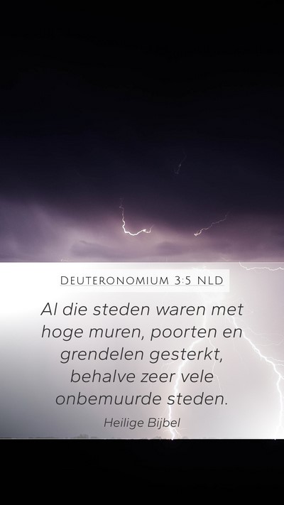 Deuteronomium 3:5 NLD Bible Verse Image