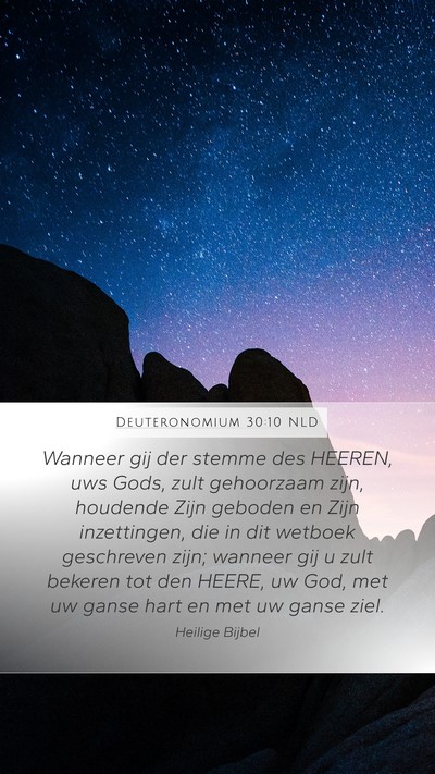 Deuteronomium 30:10 NLD Bible Verse Image