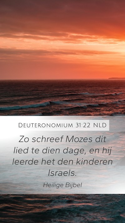 Deuteronomium 31:22 NLD Bible Verse Image
