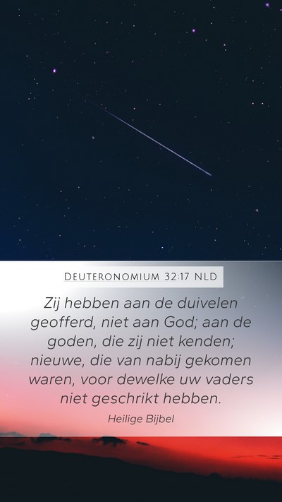 Deuteronomium 32:17 NLD Bible Verse Image
