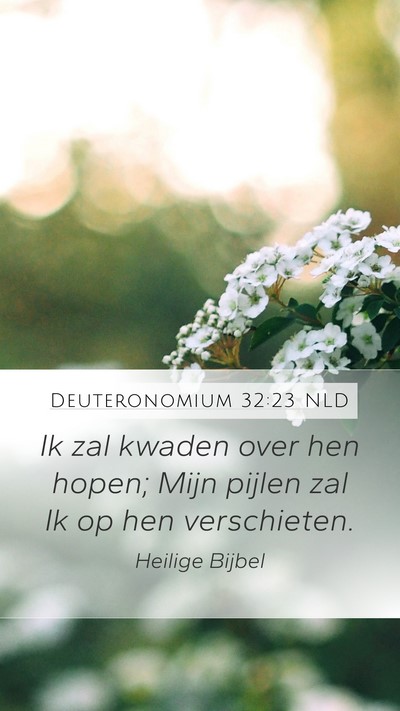 Deuteronomium 32:23 NLD Bible Verse Image
