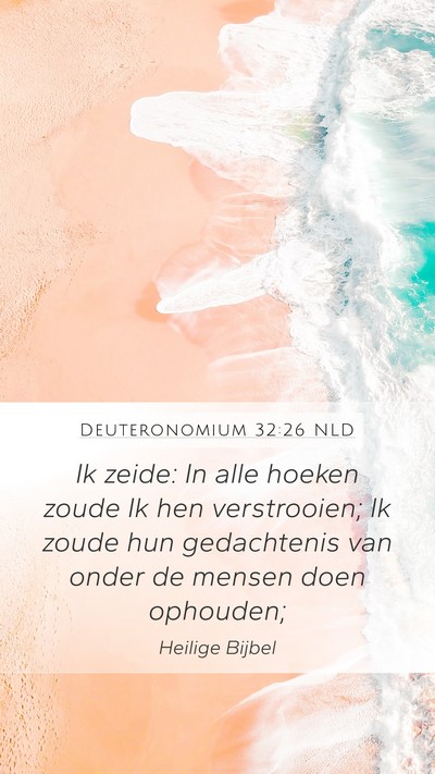 Deuteronomium 32:26 NLD Bible Verse Image