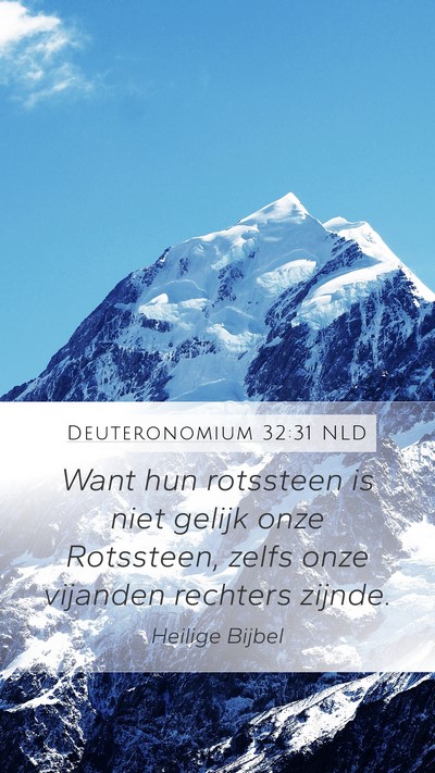 Deuteronomium 32:31 NLD Bible Verse Image