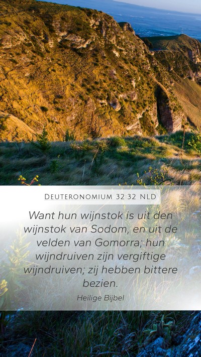 Deuteronomium 32:32 NLD Bible Verse Image