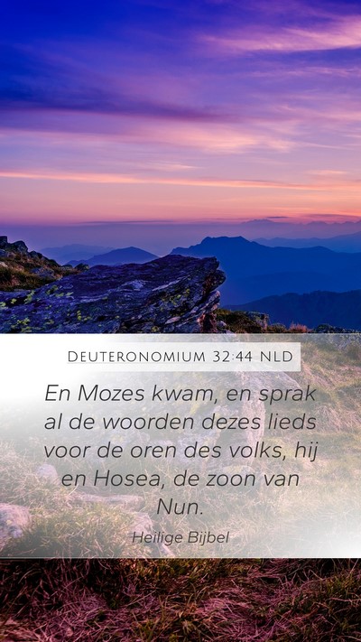 Deuteronomium 32:44 NLD Bible Verse Image