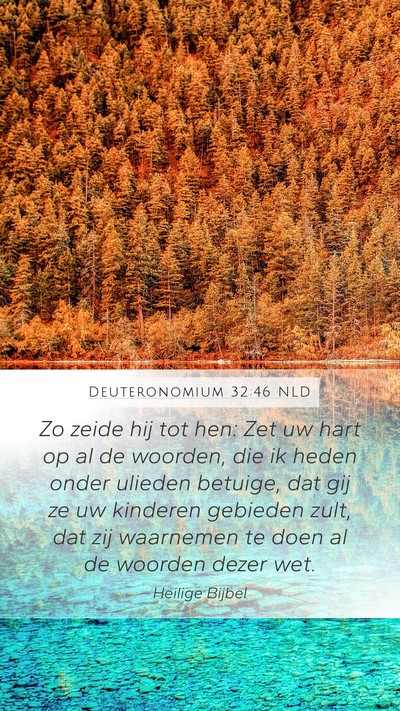 Deuteronomium 32:46 NLD Bible Verse Image
