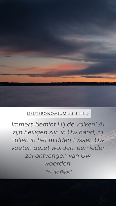 Deuteronomium 33:3 NLD Bible Verse Image