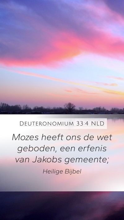 Deuteronomium 33:4 NLD Bible Verse Image
