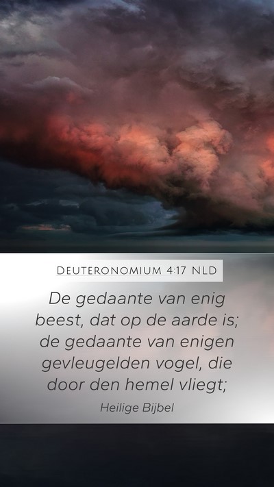 Deuteronomium 4:17 NLD Mobile Phone Wallpaper - De gedaante van enig beest, dat op de aarde is; - Mobile Bible Verse Wallpaper