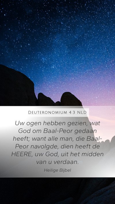 Deuteronomium 4:3 NLD Bible Verse Image