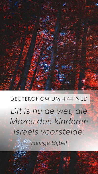 Deuteronomium 4:44 NLD Bible Verse Image