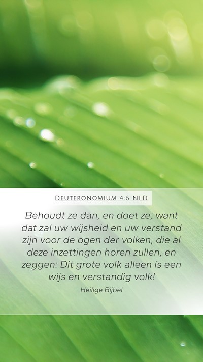 Deuteronomium 4:6 NLD Bible Verse Image