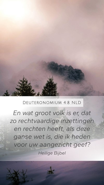 Deuteronomium 4:8 NLD Bible Verse Image