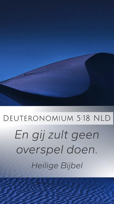 Deuteronomium 5:18 NLD Bible Verse Image