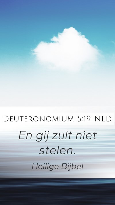Deuteronomium 5:19 NLD Bible Verse Image