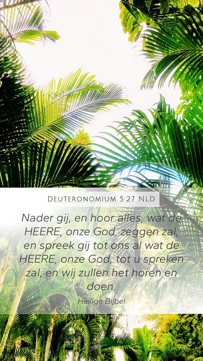 Deuteronomium 5:27 NLD Bible Verse Image